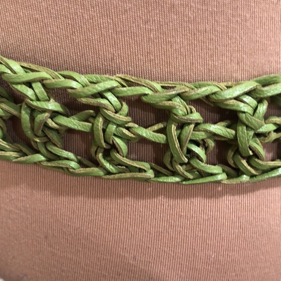 Ferragamo Waist Belt Size 34” Avocado Green